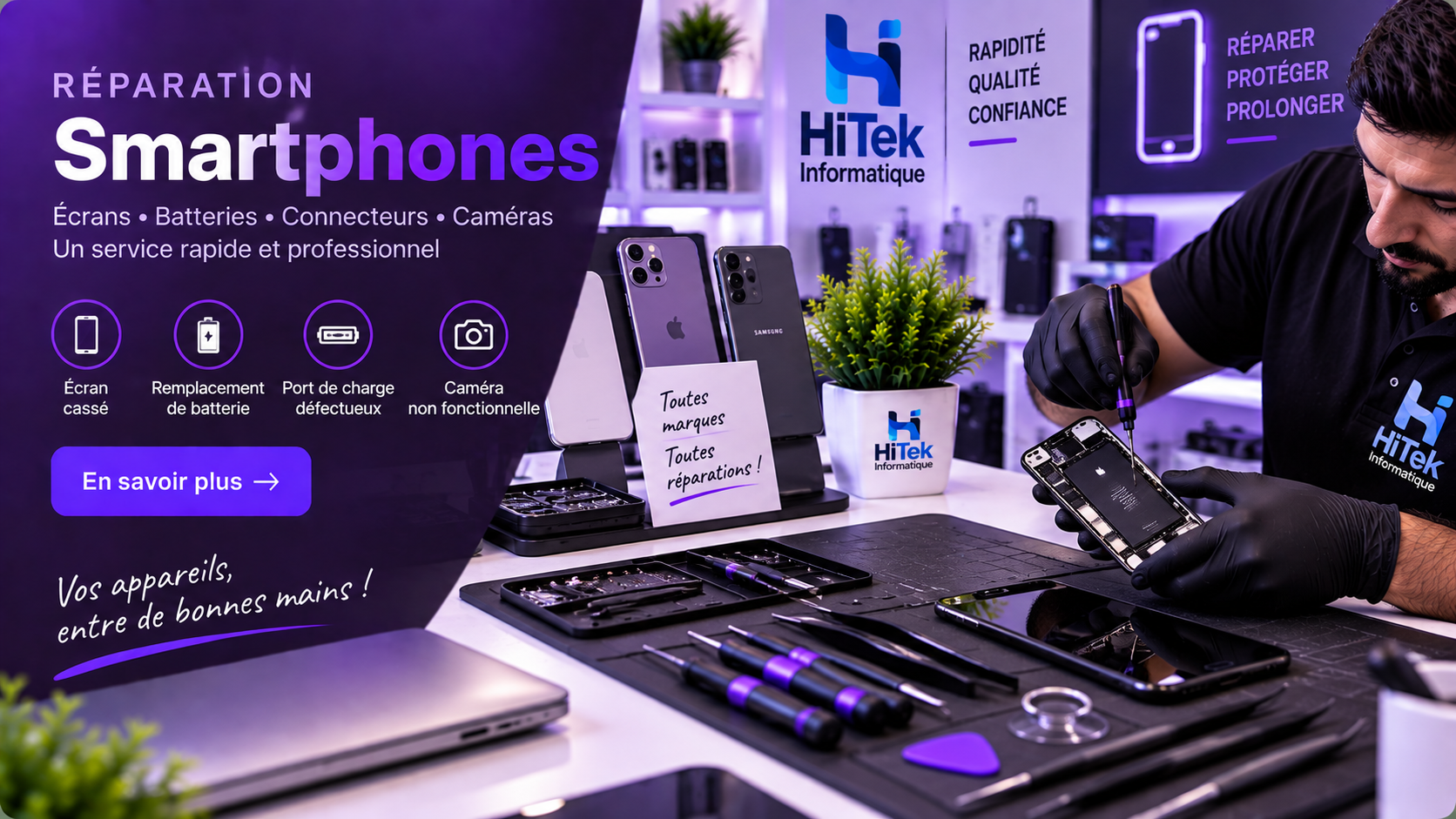 Réparation smartphones et tablettes